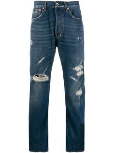 Prps джинсы прямого кроя с эффектом потертости