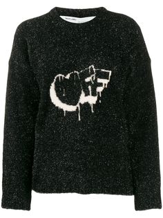 Off-White свитер с круглым вырезом
