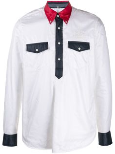 Takahiromiyashita The Soloist непродуваемая рубашка в стиле колор-блок