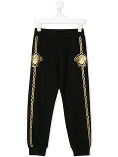 Versace Kids спортивные брюки с принтом Medusa