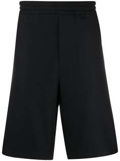 Prada шорты с нашивкой-логотипом