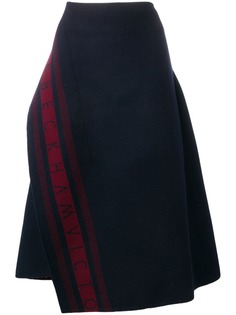Victoria Beckham юбка асимметричного кроя с логотипом