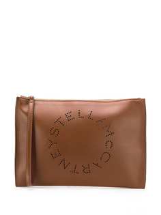 Stella McCartney клатч с перфорированным логотипом