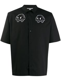 McQ Alexander McQueen рубашка с короткими рукавами и вышивкой