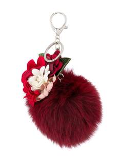 Monnalisa брелок с помпоном и цветочной аппликацией