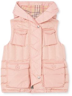 Burberry Kids пуховый жилет с капюшоном