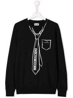 Moschino Kids толстовка с принтом