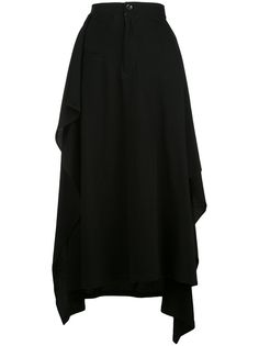 Yohji Yamamoto юбка миди с карманами
