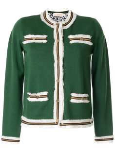 Tory Burch кардиган Kendra с бахромой