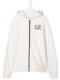 Cp Company Kids худи с логотипом и вставкой в виде линзы