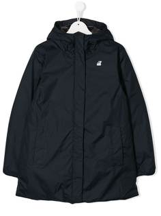 K Way Kids парка с капюшоном и логотипом