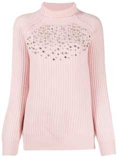 be blumarine джемпер с кристаллами