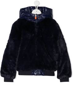 Save The Duck Kids меховая куртка-бомбер