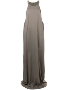 Rick Owens DRKSHDW длинное платье с заниженными проймами