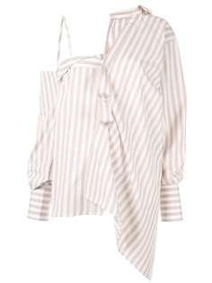 Ground Zero deconstructed striped shirt