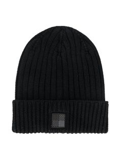 Woolrich Kids шапка бини в рубчик