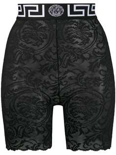 Versace короткие легинсы с кружевом