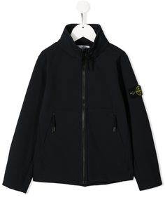 Stone Island Junior куртка на молнии с карманами