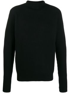 Barena джемпер в рубчик с высоким воротником