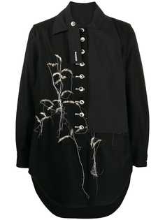 Yohji Yamamoto рубашка с вышивкой