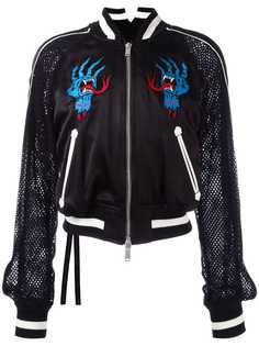 Unravel Project куртка с сетчатыми рукавами