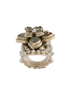 Chanel Pre-Owned декорированное кольцо