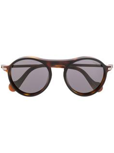 Moncler Eyewear солнцезащитные очки в круглой оправе черепаховой расцветки
