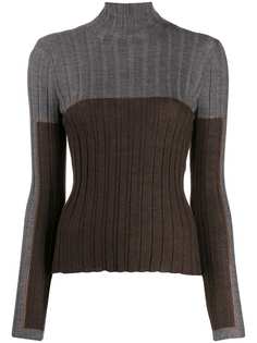 Lorena Antoniazzi джемпер в рубчик с высоким воротником