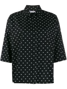 Balenciaga рубашка Vareuse с принтом