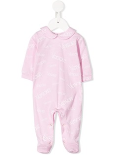 Young Versace ромпер с принтом логотипа