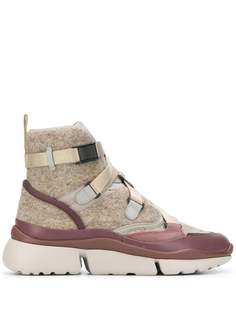Chloé высокие кроссовки Sonnie