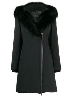 Mackage пальто с меховой отделкой на воротнике
