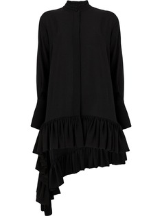 Alexander McQueen удлиненная блузка с оборками