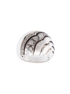 John Hardy серебряное кольцо Lahar с бриллиантами