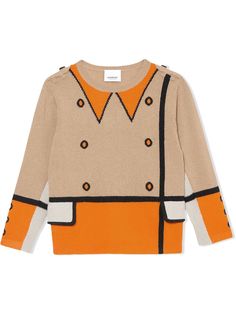 Burberry Kids джемпер Trompe LOeil вязки интарсия