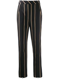 Self-Portrait брюки строгого кроя в полоску