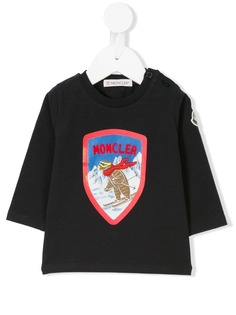 Moncler Kids топ с принтом Skiing Bear