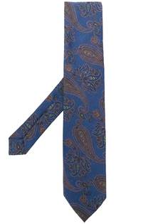Etro paisley embroidery tie