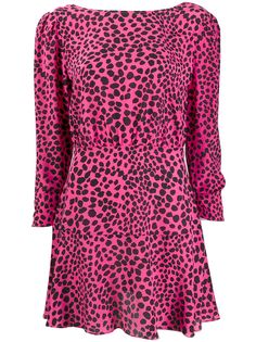 Rixo Kyla leopard print dress
