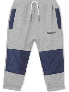 Burberry Kids спортивные брюки со стегаными вставками