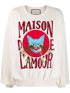 Gucci толстовка Maison de LAmour с пайетками