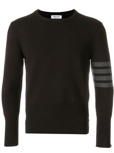 Thom Browne пуловер с 4 полосками Milano