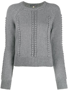 Alexa Chung cropped bobble knit jumper