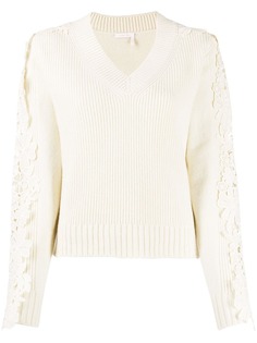 See By Chloé джемпер с кружевом