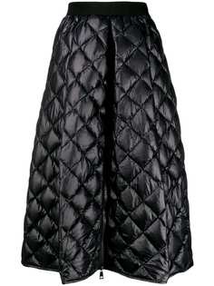 Moncler стеганая юбка А-силуэта