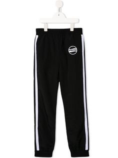 Little Eleven Paris Pepsi embroidered patch track trousers