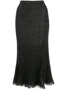 Diane von Furstenberg юбка миди Brooklyn с эффектом запаха