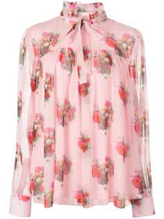 Adam Lippes блузка с цветочным принтом