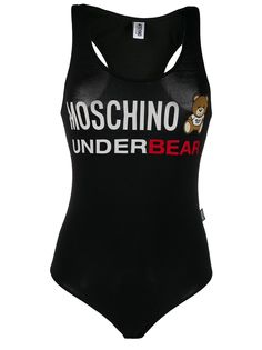 Moschino боди Underbear без рукавов