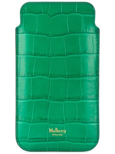 Mulberry чехол для iPhone с тиснением под кожу крокодила